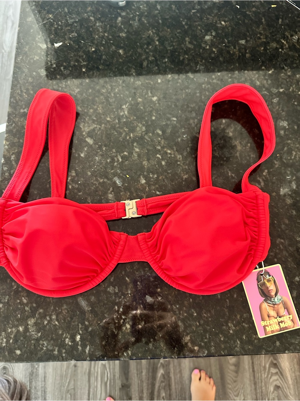 La Vie En Rose Bikini Top L - Strawberry Milk Mob - Picture 5 of 6